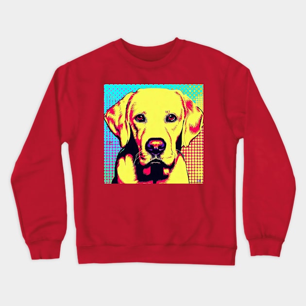 Golden Labrador Pop Art Crewneck Sweatshirt by Sketchy